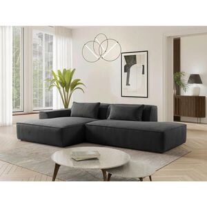 MID.YOU ROHOVÁ SEDAČKA, plast, textil, kompozitné drevo, antracitová vyobraziť