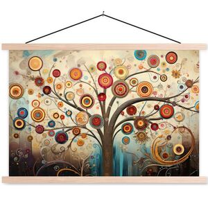 MuchoWow PLAGÁT S MAGNETICKÝMI LIŠTAMI Strom - Strom života - Farba 60x40 cm vyobraziť