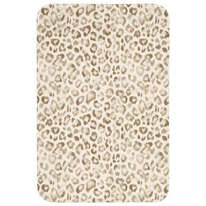 OnlyWow KÚPEĽŇOVÁ PREDLOŽKA Leopard - Classic - Béžová 60x90 cm vyobraziť