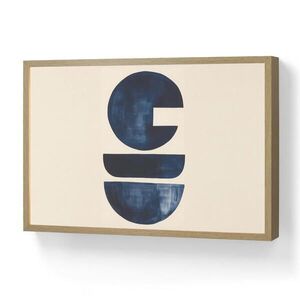 OnlyWow NÁSTENNÉ SVIETIDLO Tvary - modré - abstraktné 60x40 cm vyobraziť