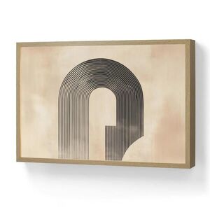 OnlyWow NÁSTENNÉ SVIETIDLO Luk - Pruhy - Minimalistický - Čierny 60x40 cm vyobraziť