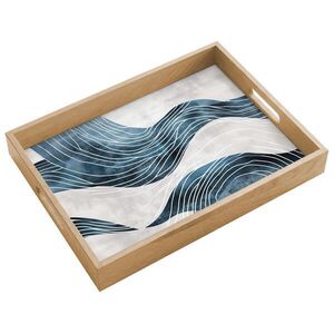 OnlyWow PODNOS Línie - Vlny - Abstraktné - Sivé 40x30 cm vyobraziť