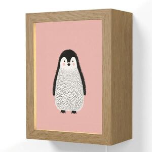 OnlyWow NÁSTENNÉ SVIETIDLO Tučniak - Bodky - Minimalistické - Ružové 15x20 cm vyobraziť