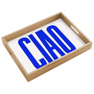 OnlyWow PODNOS Ciao - Veľké písmená - Modrá - Minimalistická 40x30 cm vyobraziť