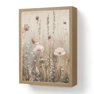 OnlyWow NÁSTENNÉ SVIETIDLO Kvety - Ružová - Moderné - Béžová 30x40 cm vyobraziť