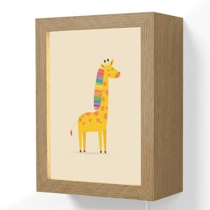 OnlyWow NÁSTENNÉ SVIETIDLO Žirafa - Dúhová hriva - béžová 15x20 cm vyobraziť