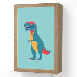 OnlyWow NÁSTENNÉ SVIETIDLO Dinosaurus - Modrá - Slnečné okuliare 20x30 cm vyobraziť