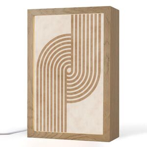 OnlyWow STOLNÁ LAMPA Symetrický ohyb - medenej farby 20x30 cm vyobraziť