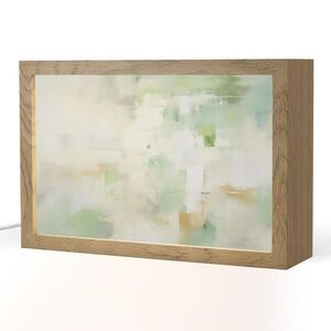 OnlyWow STOLNÁ LAMPA Abstraktné - Umenie - Biele - Zelené - Moderné 30x20 cm vyobraziť