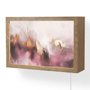 OnlyWow NÁSTENNÉ SVIETIDLO Fialová - abstraktné - farba - zlatá 30x20 cm vyobraziť