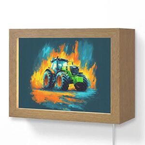 OnlyWow NÁSTENNÉ SVIETIDLO Abstrakt - Traktor - zelený 20x15 cm vyobraziť