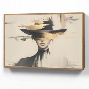 OnlyWow NÁSTENNÉ SVIETIDLO Žena - klobúk - farba 100x70 cm vyobraziť