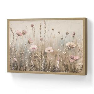 OnlyWow NÁSTENNÉ SVIETIDLO Kvety - Ružová - Moderné - Béžová 60x40 cm vyobraziť