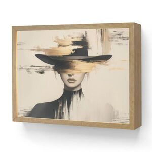 OnlyWow NÁSTENNÉ SVIETIDLO Žena - klobúk - farba 40x30 cm vyobraziť