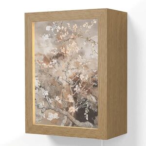 OnlyWow NÁSTENNÉ SVIETIDLO Mandľový kvet - Umenie - Van Gogh - Béžová - Abstraktné 15x20 cm vyobraziť