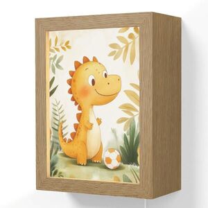 OnlyWow NÁSTENNÉ SVIETIDLO Dino - Futbal - Orange 15x20 cm vyobraziť