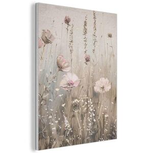 MuchoWow AKUSTICKÝ OBRAZ Kvety - Ružová - Moderné - Béžová 60x80 cm vyobraziť
