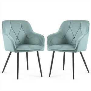 RAUMHIRSCH FURNITURE ČALÚNENÉ STOLIČKY, sada 2 ks, kovové nohy, tyrkysová 54, 5/82, 5/58 vyobraziť