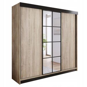 Kier Furniture BOTNÍK ASPER – dub Craft zlatý / čierna vyobraziť