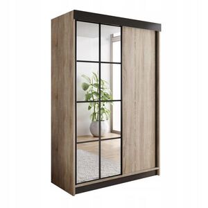 Kier Furniture POSUVNÁ SKRIŇA ARI 3 so zrkadlom 250 cm – tmavý jaseň vyobraziť