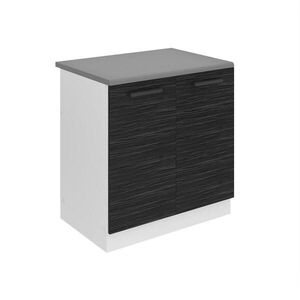 B BELINI GROUP SPODNÁ skrinka pod drez 80 cm SDZ s pracovnou doskou a 2 dvierkami, farba Royal Ebony vyobraziť