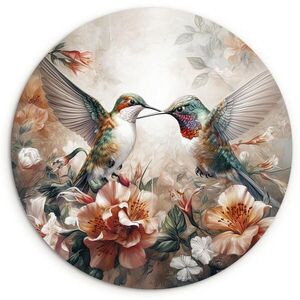 MuchoWow OBRAZ NA STENU Kolibrík - Vtáky - Kvety - Príroda 30x30 cm vyobraziť