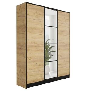 Kier Furniture ŠATNÍK EDEN 3-dverový v1 - 156, 4x205x39 cm - Dub Craft Gold vyobraziť