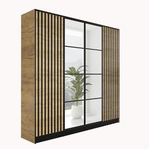 Kier Furniture ŠATNÍK EDEN 4-dverový v3 - 206, 4x205x39 cm - Dub Craft Gold vyobraziť