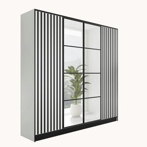 Kier Furniture ŠATNÍK EDEN 4-dverový v3 - 206, 4x205x39 cm - Biela vyobraziť