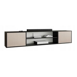 Kier Furniture TV STOLOK EDI 4 Čierna / Kašmír – 2-dverový vyobraziť