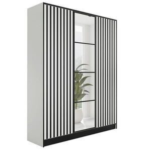 Kier Furniture ŠATNÍK EDEN 3-dverový v3 - 156, 4x205x39 cm - Biela vyobraziť