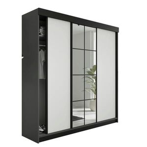 Kier Furniture POSUVNÁ PREDSIEŇOVÁ SKRIŇA LAMARO - 200x205x59 cm - Grafit + Biela vyobraziť