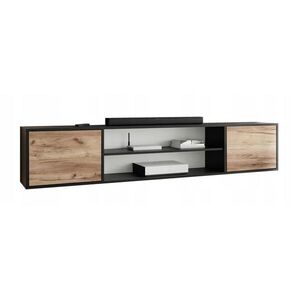 Kier Furniture TV STOLOK EDI 4 Čierna / Dub Craft Gold – 2-dverový vyobraziť