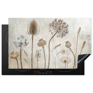MuchoWow KRYT NA SPORÁK Kvety - Akvarel - Zátišie - Hnedá - Vintage 85x52 cm vyobraziť