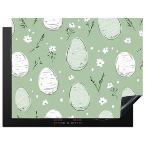 MuchoWow KRYT NA SPORÁK Zelená - vajcia - vzor 77x59 cm vyobraziť