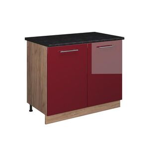 Vicco SPODNÁ SKRINKA POD DREZ Fame-Line, Bordeaux vysoký lesk/Dub Goldkraft, 100 cm, AP Antracit vyobraziť