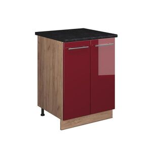 Vicco SPODNÁ SKRINKA POD DREZ Fame-Line, Bordeaux vysoký lesk/Dub Goldkraft, 60 cm vyobraziť