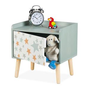 Relaxdays NOČNÝ STOLÍK Farebný s úložným priestorom vyobraziť