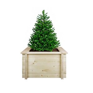 Timbela VYVÝŠENÝ ZÁHON z dreva - 58x58xV35 cm - M616 vyobraziť