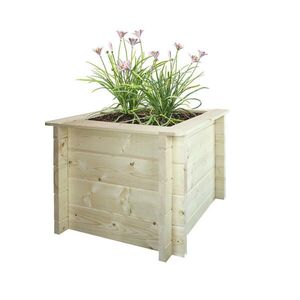Timbela VYVÝŠENÝ ZÁHON z dreva - 58x58xV46 cm - M617 vyobraziť
