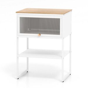 COSTWAY NOČNÝ STOLÍK 56 cm biely vyobraziť
