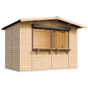 Timbela ZÁHRADNÝ drevený kiosk – 263 x 336 cm / 6 m2 – TIMBELA M150Z vyobraziť