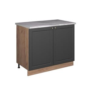 Vicco SPODNÁ SKRINKA POD DREZ Fame-Line, Antracitovo-zlatý vidiecky dom/Dub Goldkraft, 100 cm, AP Marble vyobraziť