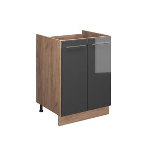 Vicco SPODNÁ SKRINKA POD DREZ Fame-Line, Antracit vysoký lesk/Dub Goldkraft, 60 cm vyobraziť
