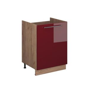 Vicco SPODNÁ SKRINKA POD DREZ Fame-Line, Bordeaux vysoký lesk/Dub Goldkraft, 60 cm vyobraziť