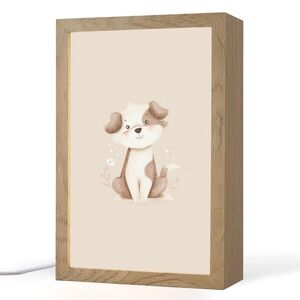OnlyWow NOČNÁ LAMPA Pes - škvrnitý - hnedý 20x30 cm vyobraziť