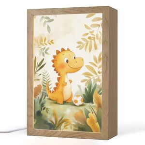 OnlyWow NOČNÁ LAMPA Dino - Futbal - Orange 20x30 cm vyobraziť