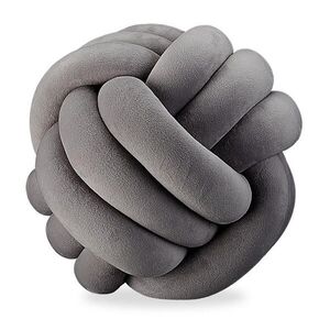 Relaxdays VANKÚŠ Tmavosivý uzol 25 cm polyester vyobraziť