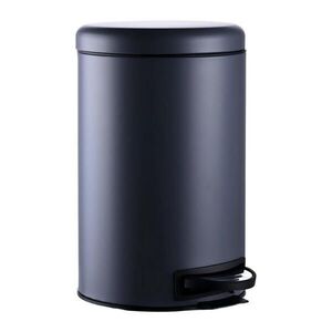 Relaxdays KÔŠ Sivý okrúhly pedál Soft-Close 12 l oceľ vyobraziť
