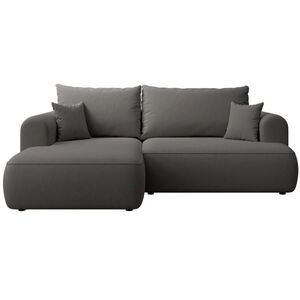 Selsey ROHOVÁ ROZKLADACIA POHOVKA Ovo Mini tmavosivá, zamatový poťah Easy Clean vyobraziť